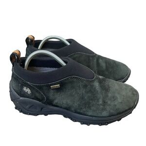 Merrell‎ Gore-Tex Air Cushion Size 7.5 Women shoes Suede Moc Black Slip-On